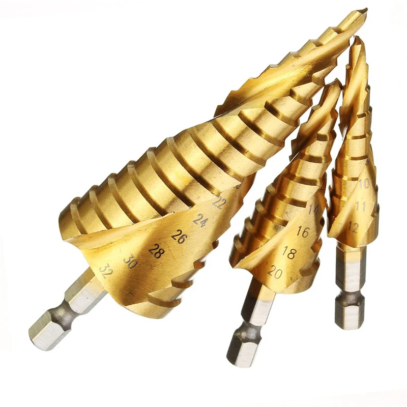 Imagem -02 - Broca Hss Espiral Mini Acessórios de Broca Cone de Carboneto Sólido Conjunto de Peças de 412 20 32 mm