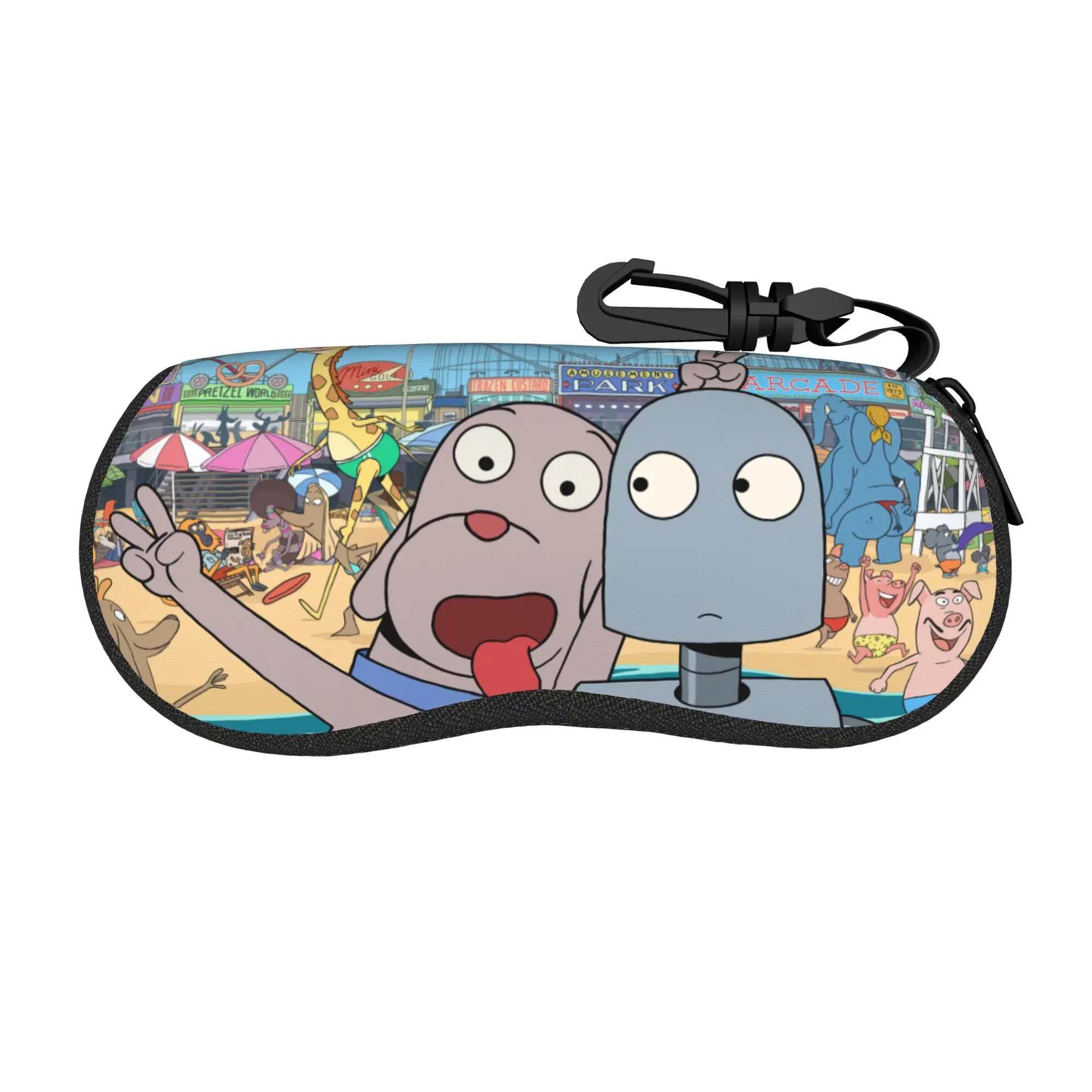 Robot Dreams cartoon Glasses Case Girl Boy Lightweight Box  Glasses Box Protector Sunglasses Box