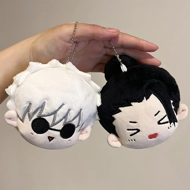 

10cm Anime Game Cute Satoru Gojo Nanami Kento Pendant Soft Stuffed Plush Toys Hobbies Kawaii Schoolbag Decoration Keychain Gifts