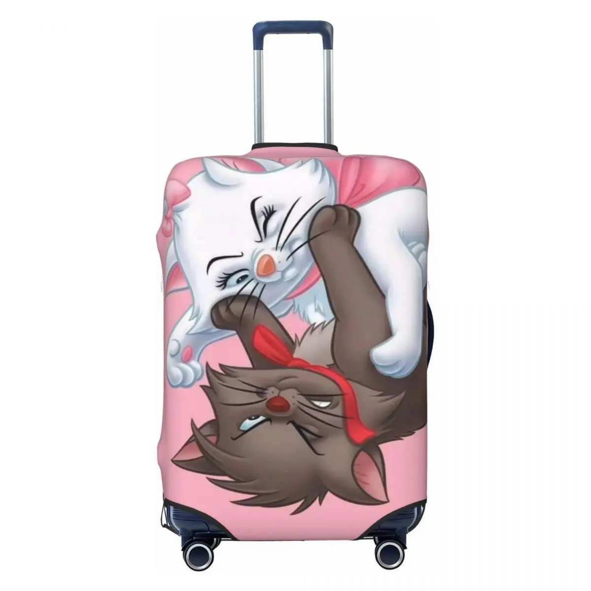 

Custom Aristocats Cats Marie Cartoon Suitcase Cover Washable Travel Luggage Covers for 18-32 inch