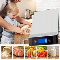 Kitchen Electronic Digital Scales 15Kg/1g Weighs Food Cooking Baking Coffee Balance Smart Stainless Steel Digital Scale Grams 5