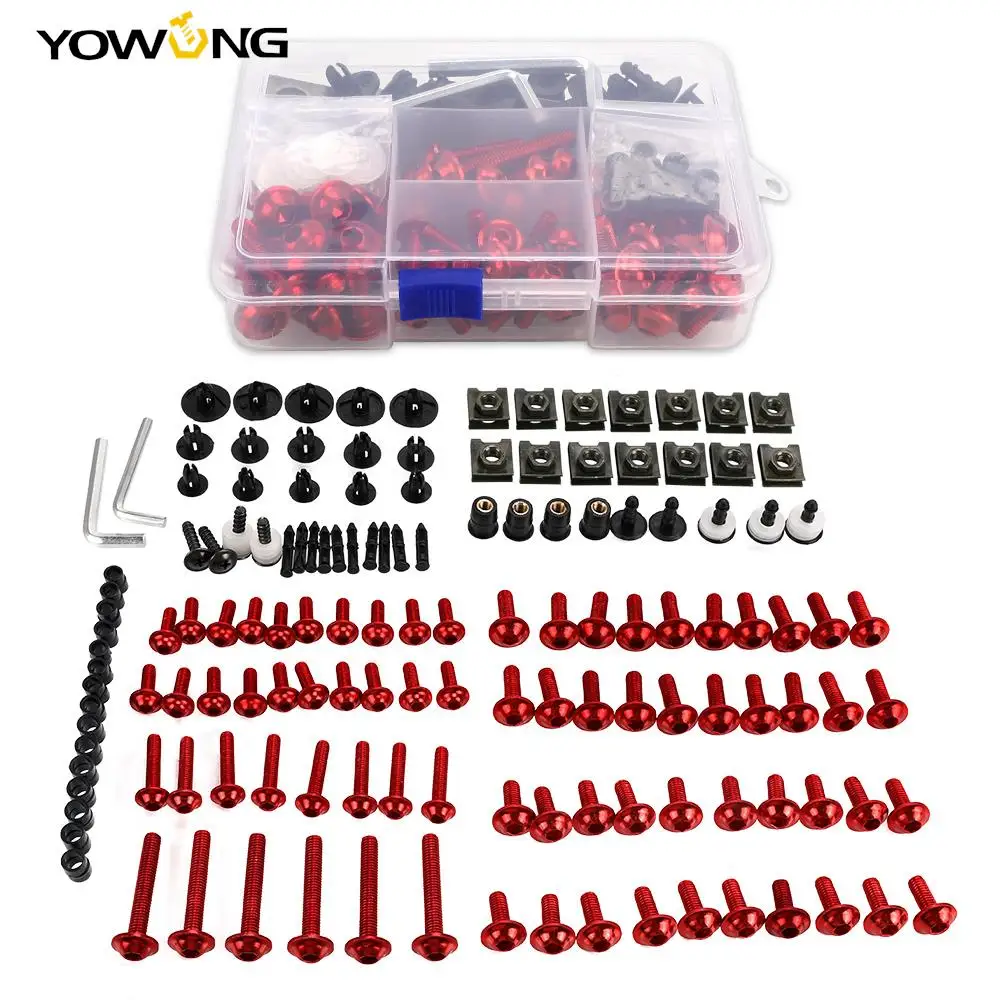 

Universal For SUZUKI BUNDIT 250/400 GSXR GSX-R 600 750 1000 K1 K2 K3 K4 K5 K6 K7 K8 K9 K11 Fairing Bolt Kit Fastener Clips Screw