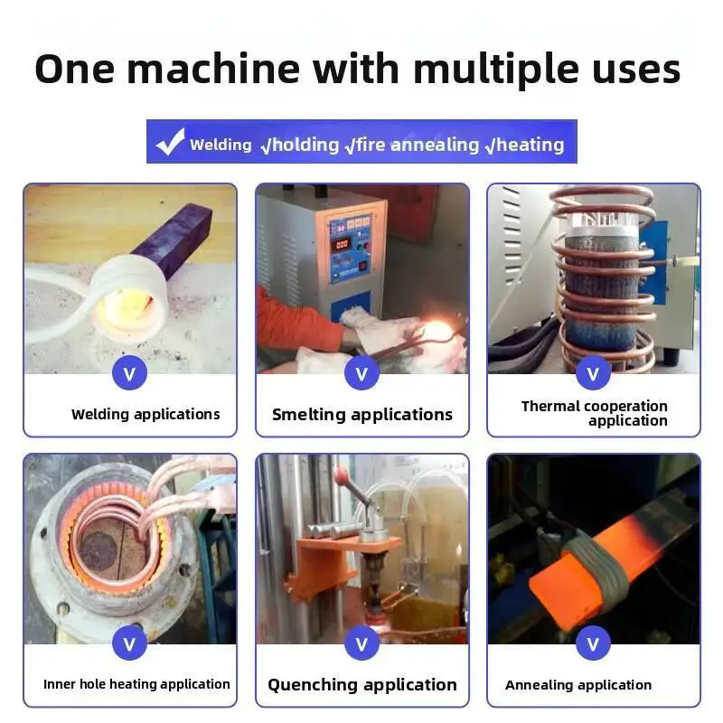 15kw High Frequency Induction Heating Machine Copper Tube Welding Equipment Heating