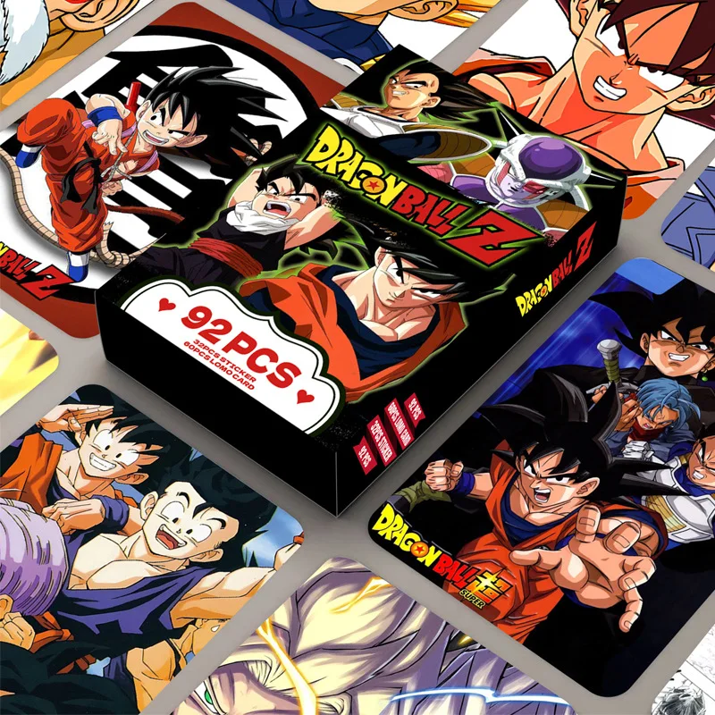 92PCS Dragon Ball Anime Collection Cards Children Classic Toy Hobby Boys Cartoon Fashion Souvenir Card Kids Creative Toys Gifts