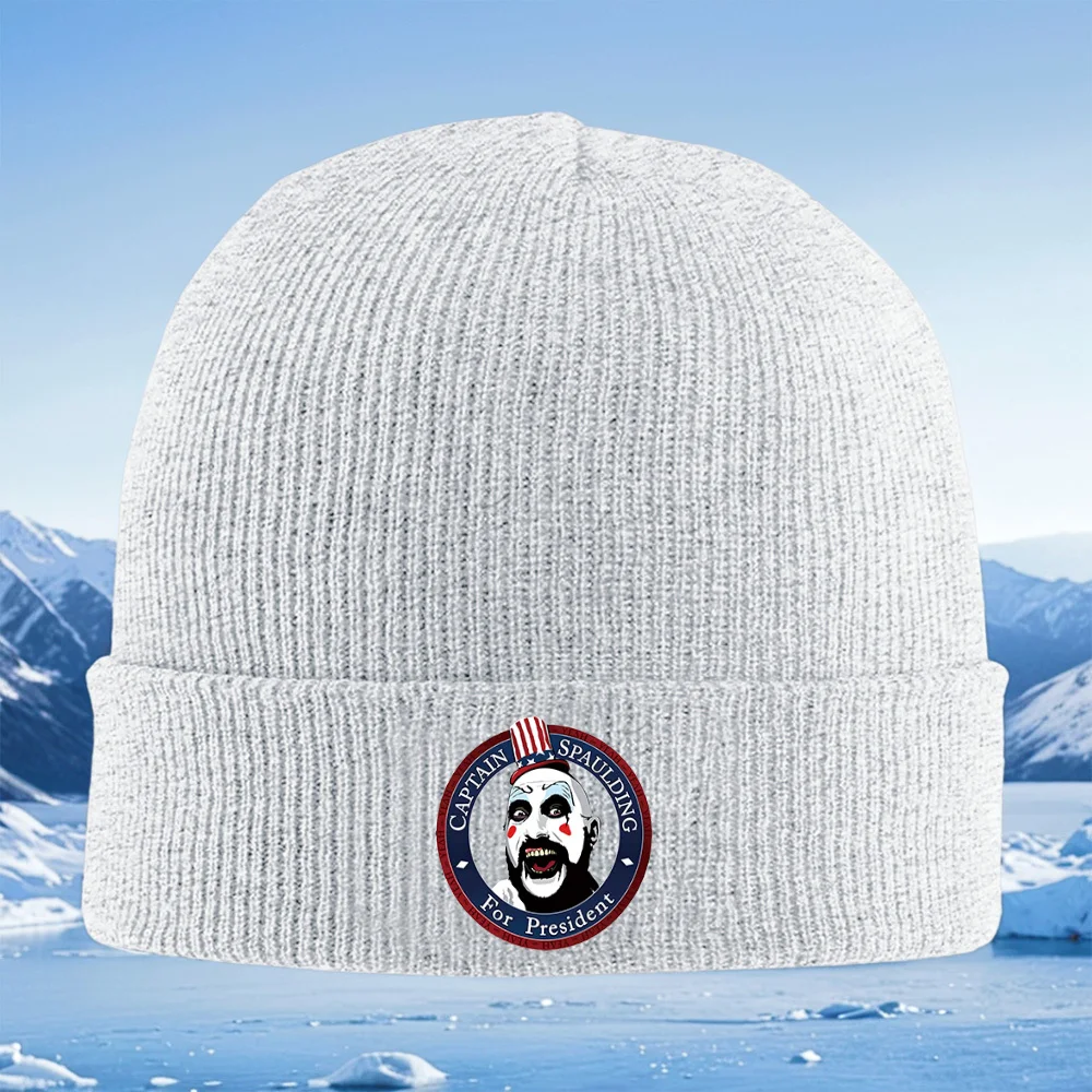 كابتن سبولدينج شعار الحملة الرئاسية للرجال والنساء للجنسين محبوك قبعة قبعة صوفية قبعة الشتاء الحرارية الدافئة عيد الميلاد Outd