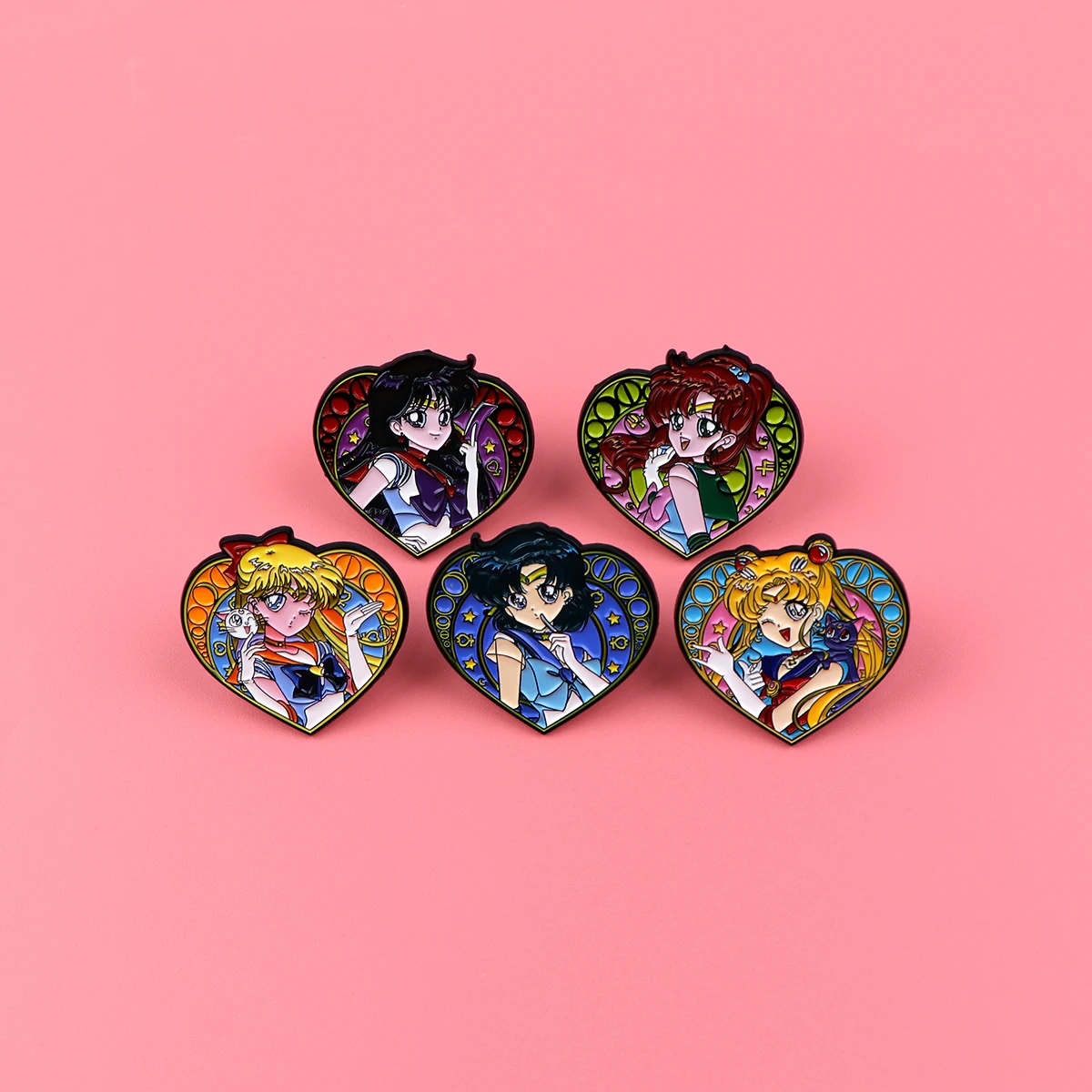 Bros Anime ajaib untuk pria wanita, tas ransel bros Anime ajaib logam pin Enamel, tas kerah Lapel lencana, hadiah koleksi perhiasan modis untuk pria dan wanita