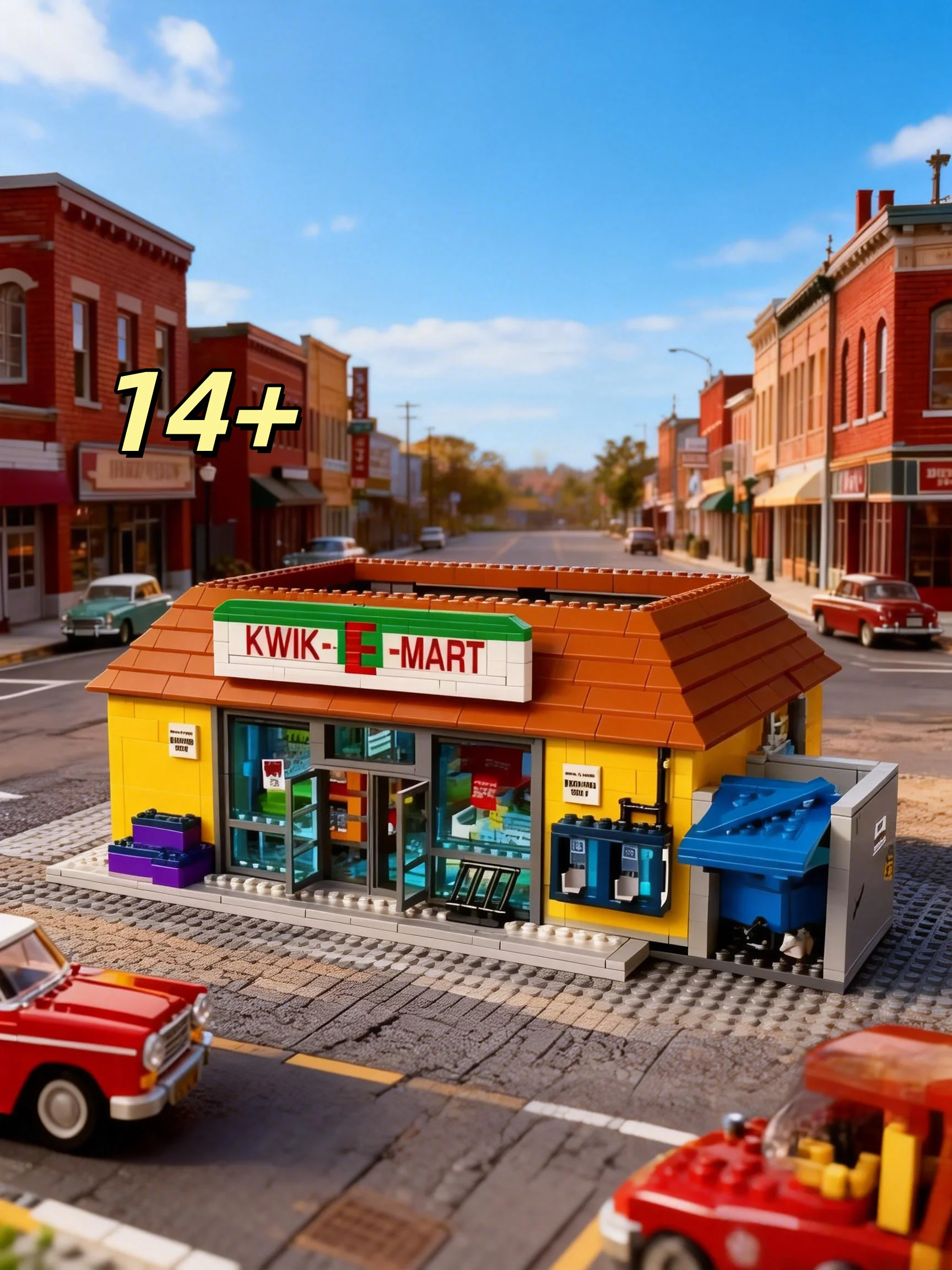 

2026 new 2179PCS MOC city street view convenience store building blocks DIY assembly bricks holiday birthday gift