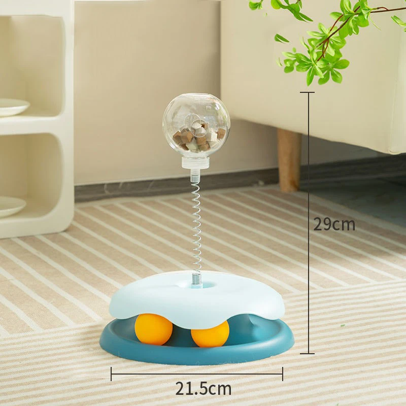 Hot cat toys from the high cat stick Cat Turntable ball Cat cat toy Cat turntable leaky food toy set pet supplies