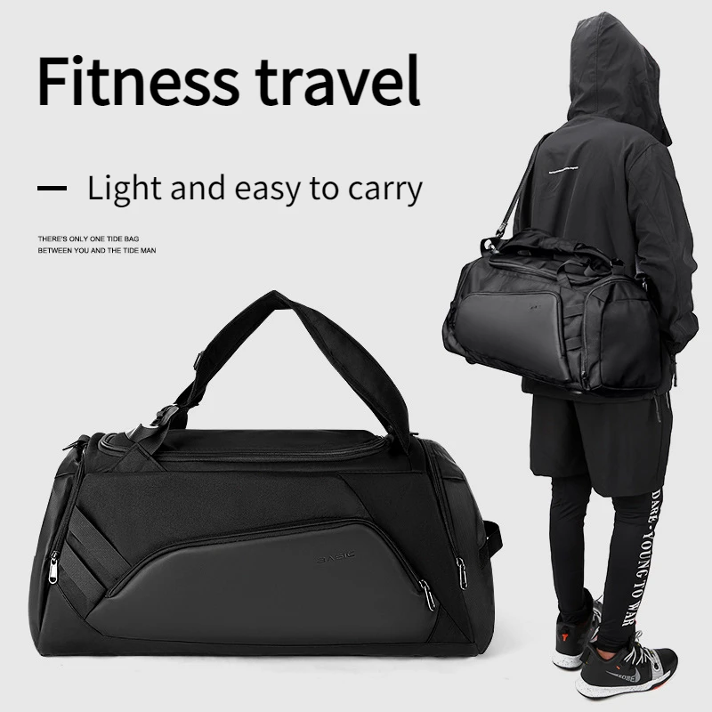 Men's Travel Bags Large Capacity Fitness Training Bag Sports Handbag Dry and Wet Business Travel Luggage Bags with Shoe Space