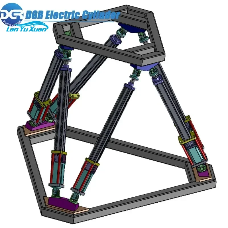 3 VR Racing Simulator with 6-DOF Dynamic Platform Three-Screen, Six-Cylinder Dynamic Platform OEM Support