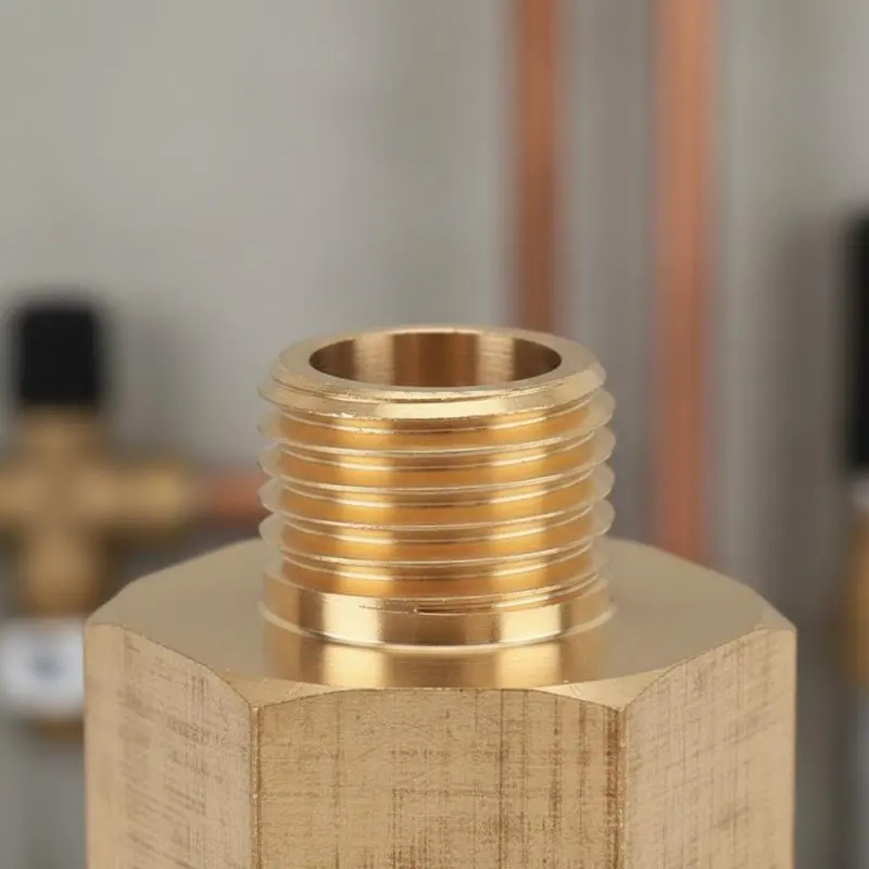 Brass Reducer Adapter Brass Pipe Reducer Male Female Pipe Connector Leak-Secure NPT Thread Adapter Robust Duty view 5