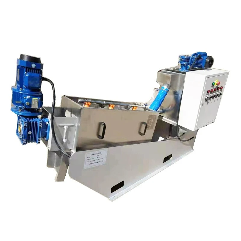 Stacking machine Dewatering machine Sewage treatment Domestic sewage Sludge water separator Mobile sludge dewatering
