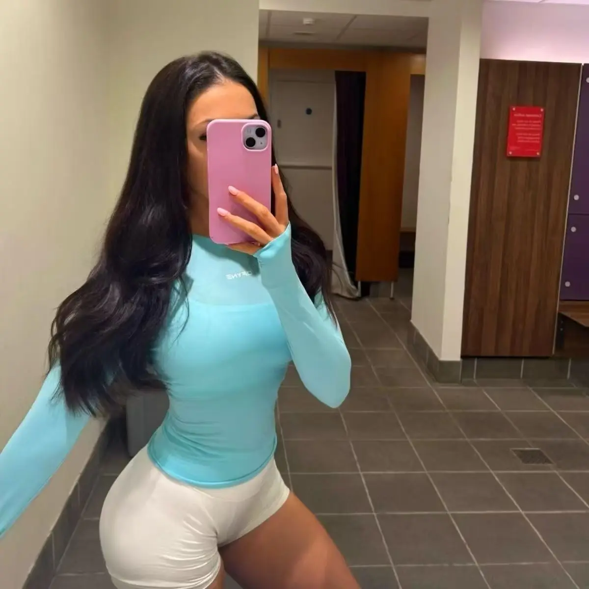 Dneyf Women Seamless Long Sleeve Yoga Top, Impact Quick Dry Breathable Compression Fitness Shirt for Gym Running Pilates D L0G0