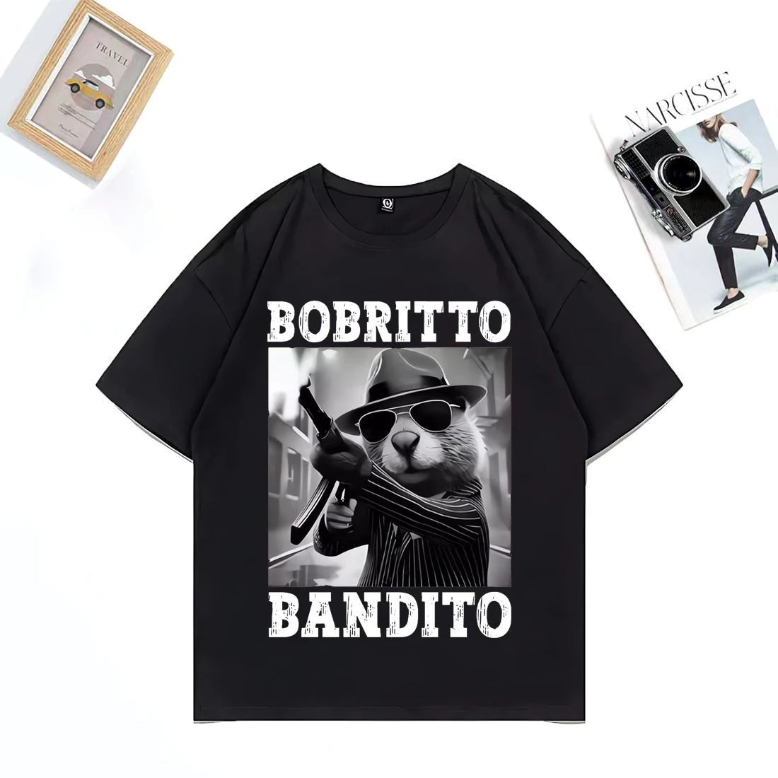 

2025 Bobritto Bandito Funny Beaver Meme T-shirt Men's Woman Clothing O-Neck Short Sleeve Casual Humor Tops Cozy Cotton T Shirts