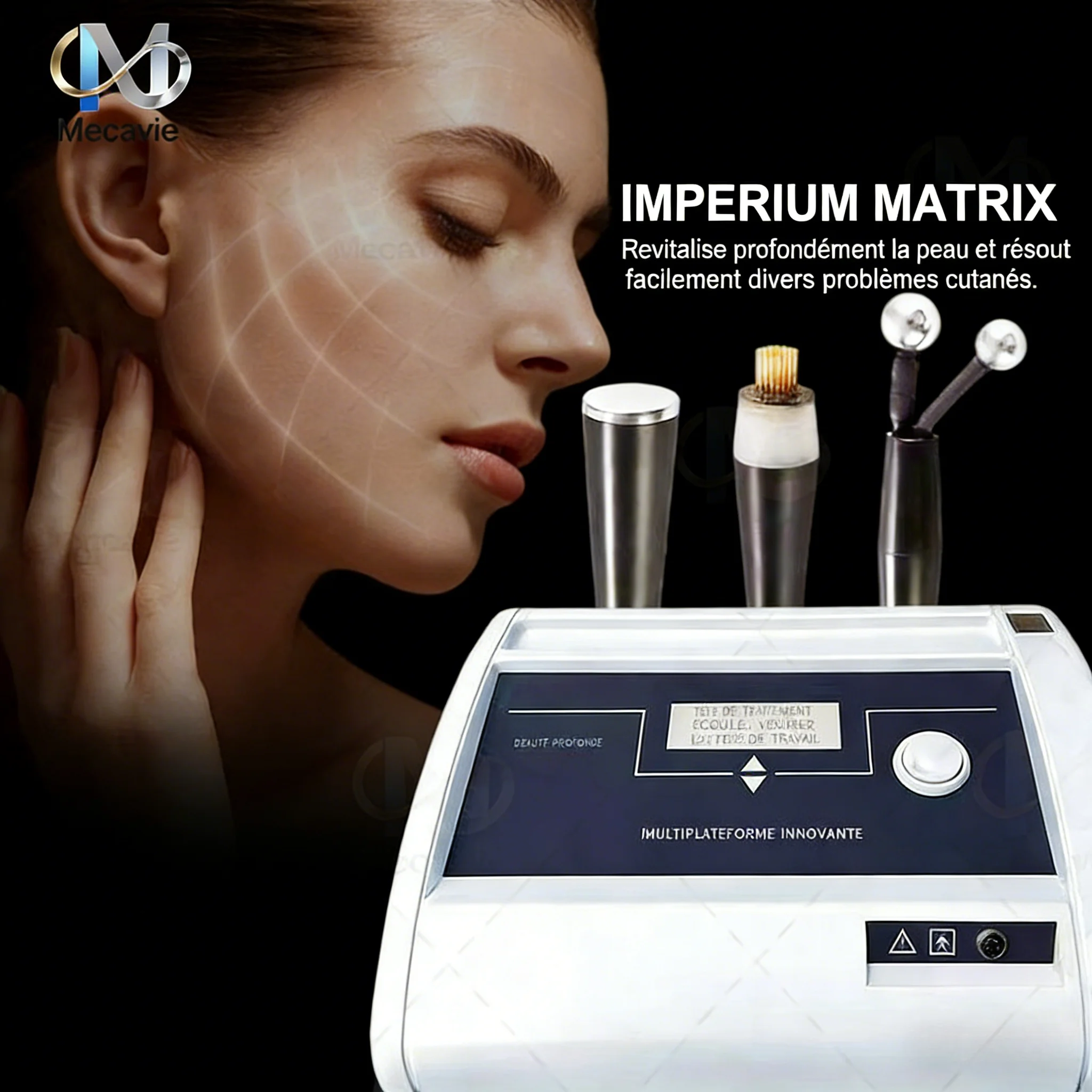 Máquina de Radiofrecuencia Fraccional Multifuncional 3 en 1 para Eliminación de Arrugas Faciales IMPERIUM MATRIX, Reafirmación de la Piel