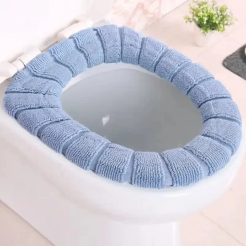 1-20PCS Non Slip Toilet Seat Cover Winter Warm Fleece Lined Universal Size Easy to Clean Bathroom Comfort Essential