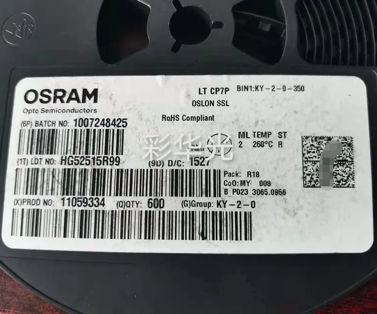 10PCS/ LTCP7P LED de alta potencia 1-3W 3030 verde esmeralda 80 grados, LED de alto brillo