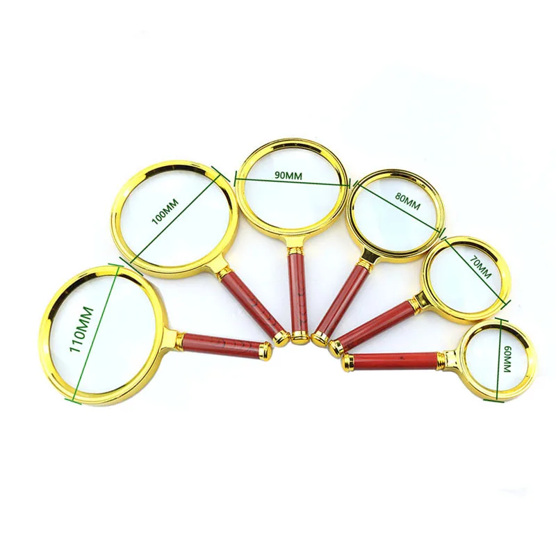 1pcs Portable Magnifying Glass - Handheld Reading Magnifier for Elderly, Compact Gift Set, Desktop Display Decor Prop