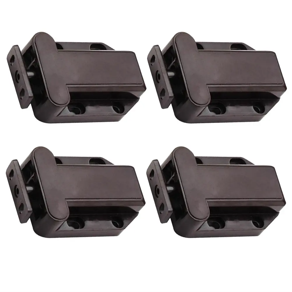 

Комплект из 4 пластиковых сенсорных защелок для дверей шкафов, самозащелкивающиеся замки для ящиков, безопасные сенсорные фиксаторы для домашнего использования