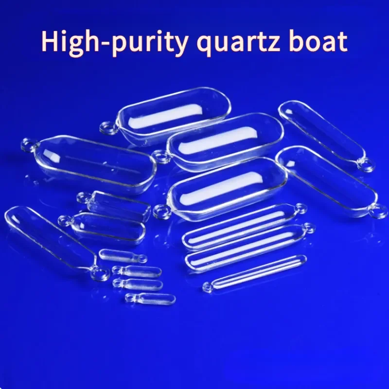 Customized 1200°C Furnace High Purity Transparent Silica Glass Tube,Thermal Shock Resistant Quartz Boat For Lab & Industrial Use