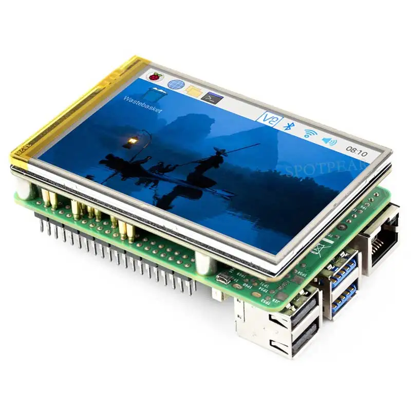 Picture 6: Raspberry Pi 3.5 inch LCD G Display Resistive Touch Screen 60FPS ST7796 320x480 Also For Arduino/Pico2/ESP32/RP2040/RP2350