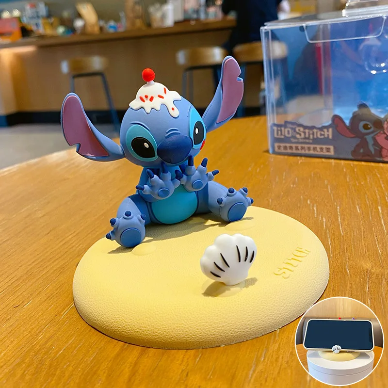 

Disney Stitch Mobile Phone Holder Ornaments Creative Trendy Car Ornaments Women'S Creative Home Desktop Decoration Ornaments