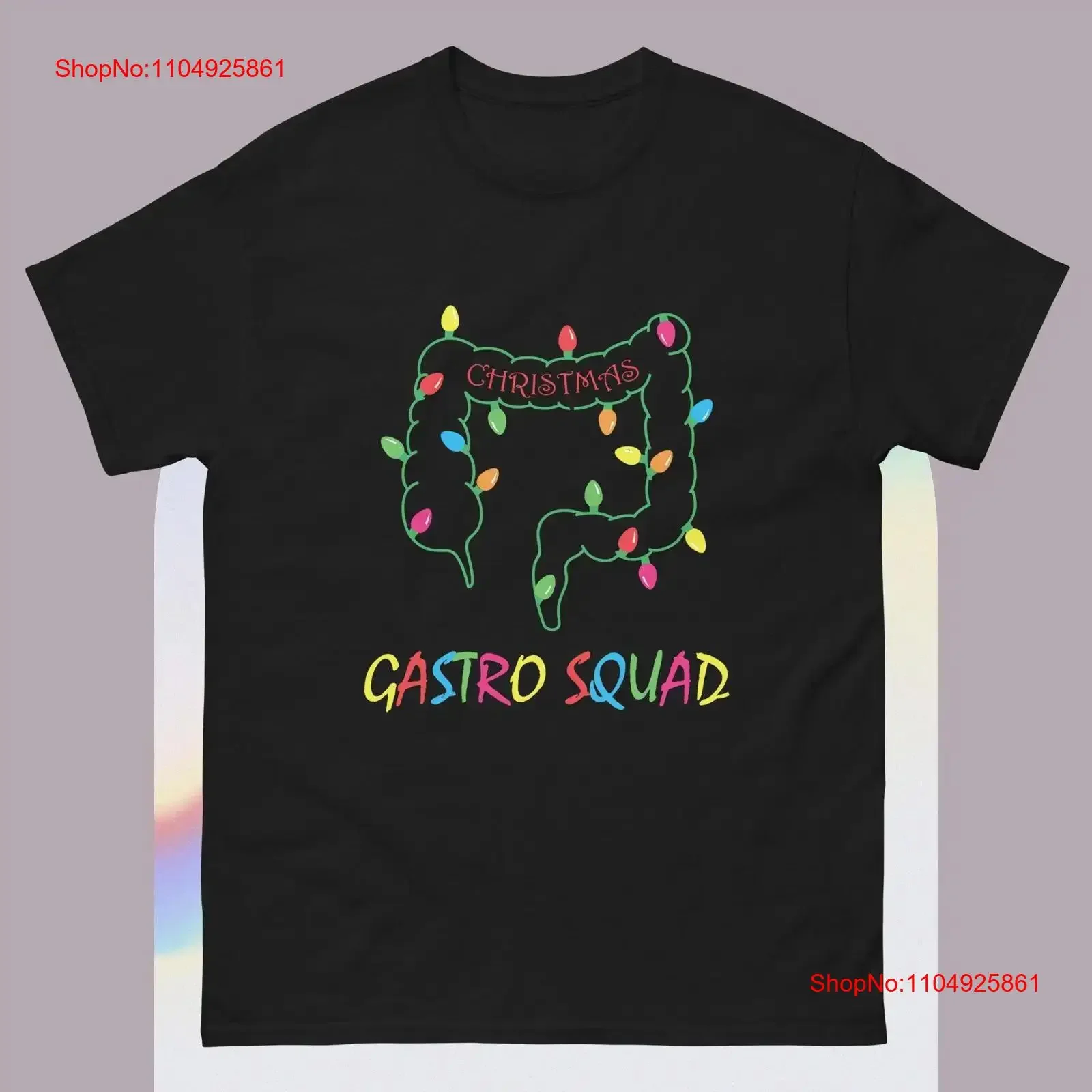 عيد الميلاد الجهاز الهضمي ممرضة فرقة أمراض الجهاز الهضمي طبيب خمر تي شيرت خمر غسلها امتدت لينة أنيقة مريحة قليلا