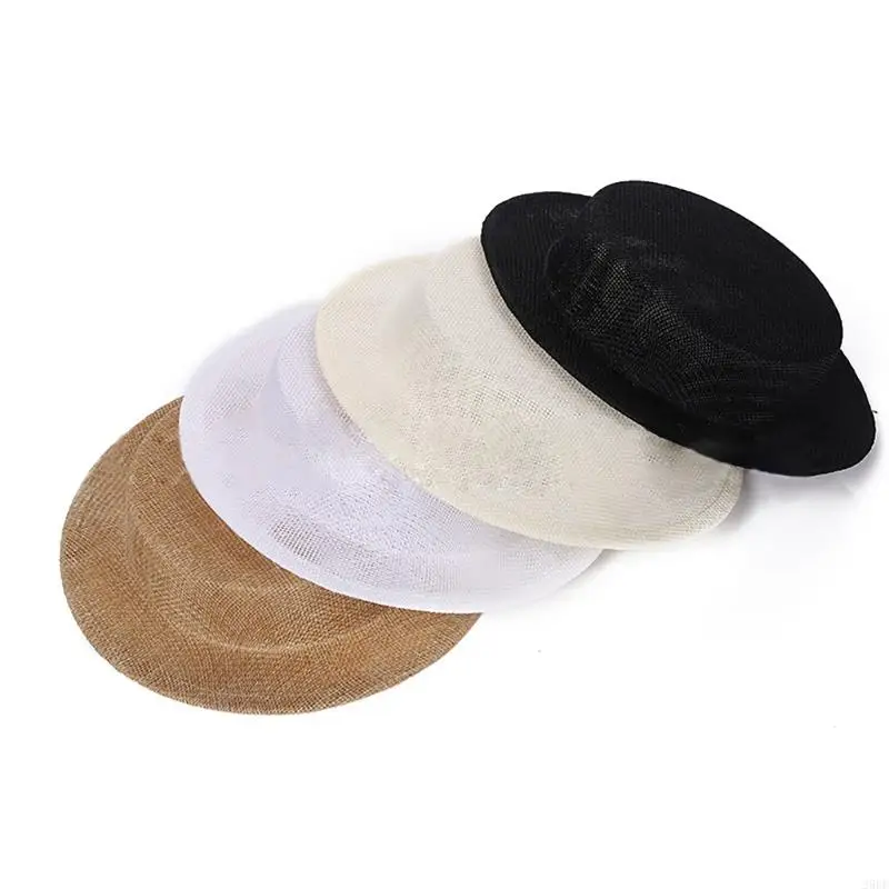 29EE Vintage Pillbox Hat Perch Round Saucer for Hat Fascinators Multicolor