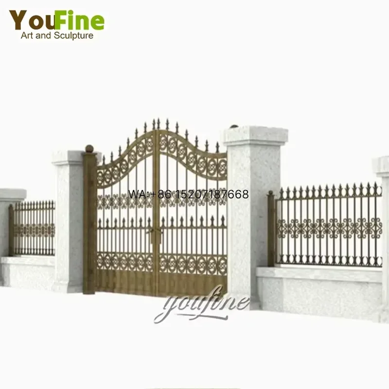 Wmwmnu Factory Direct Sales New Metal Wrought Iron Forged Fancy Gates