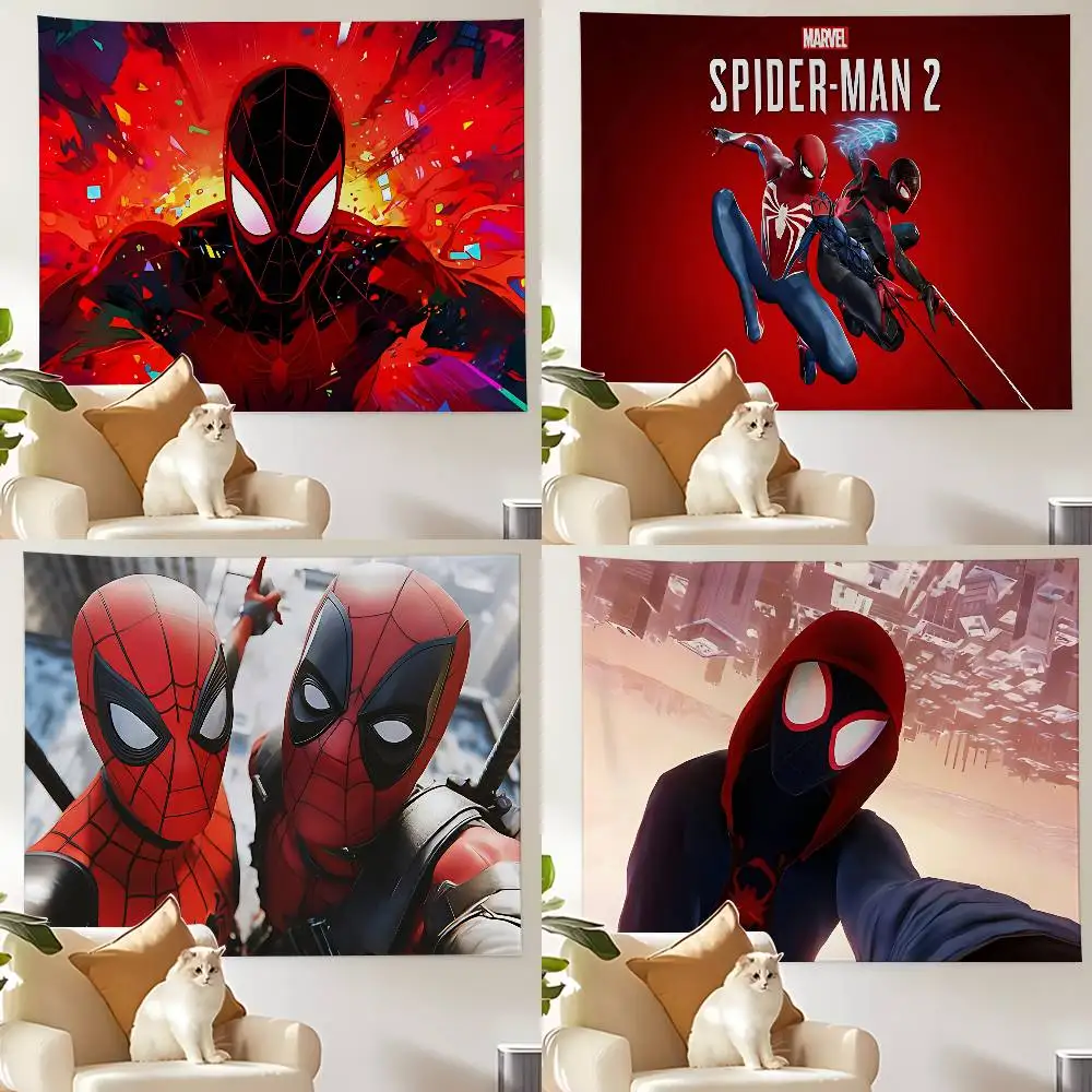 Cool-S-Spider-Mans Wandteppiche, anpassbare Wandteppiche in verschiedenen Stilen, Wandbehänge, Fotodruck von Prominenten, Wandbehänge