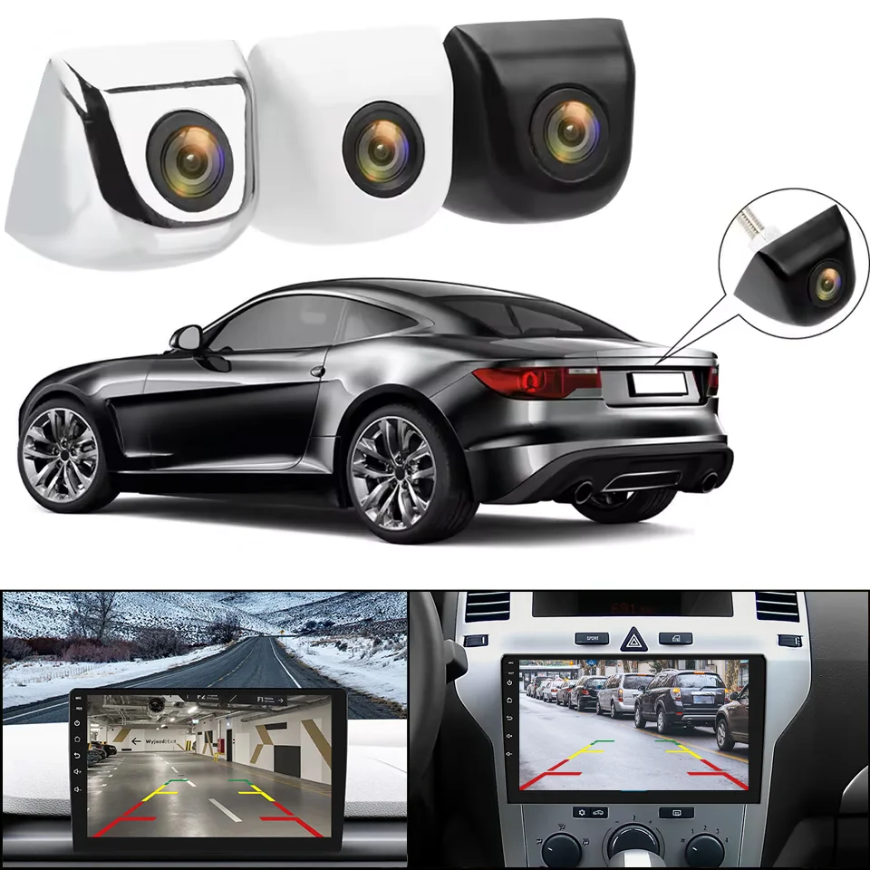 Car Backup Camera Rear View Camera 1080P Clear Anti-Interference 170 Degree Wide Angle Adjustable Vehicle Small Reversing Camera