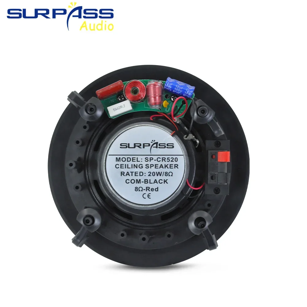 Sistema de home theater 5 Polegada 20w alto-falante coaxial teto material abs boa qualidade som alto-falante música para sala estar quarto