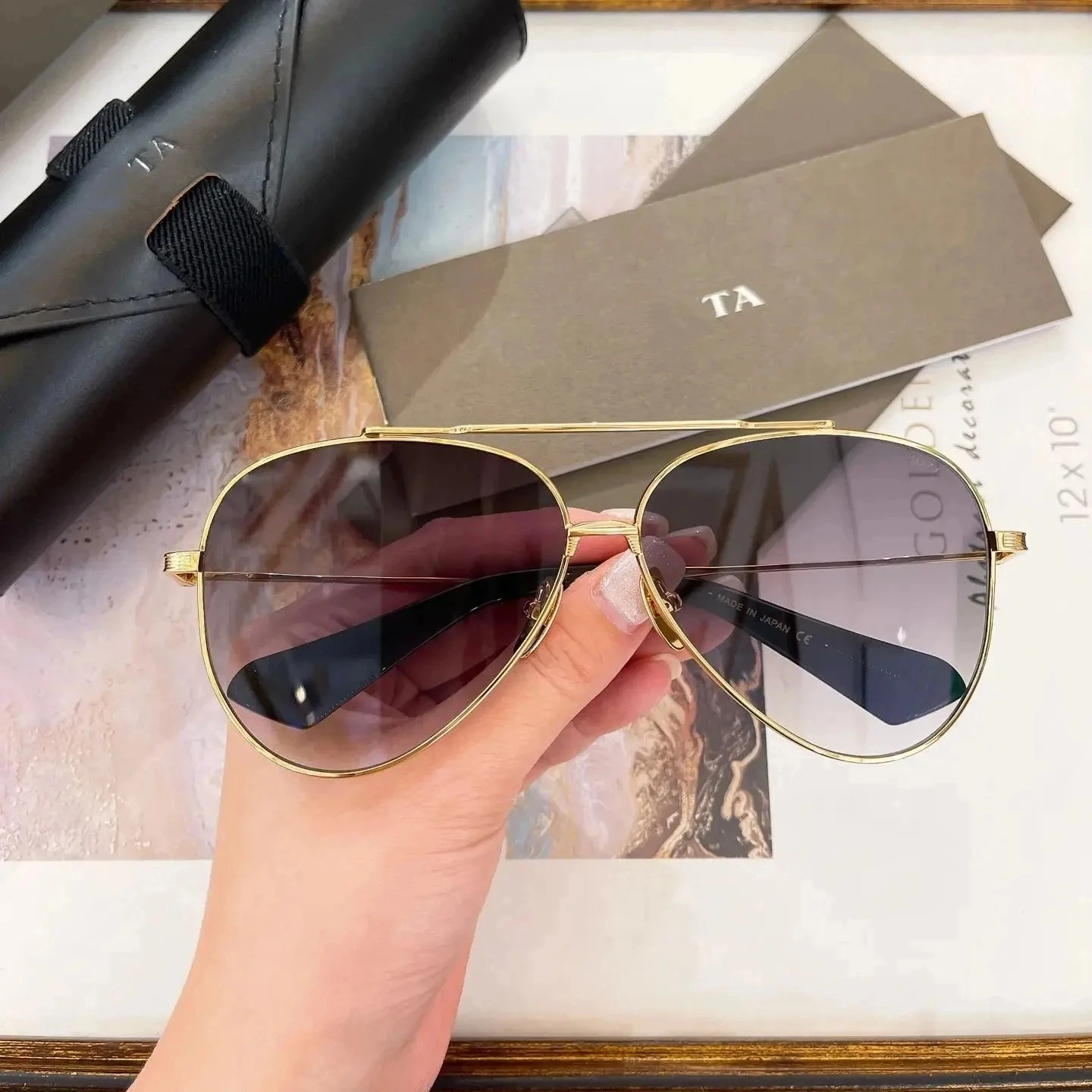 

Original Factory For DIYTA DT MAKX DTS261-A With Brand Box Classic Casual Popular Curved Lenses Premium Men Women Sunglasses