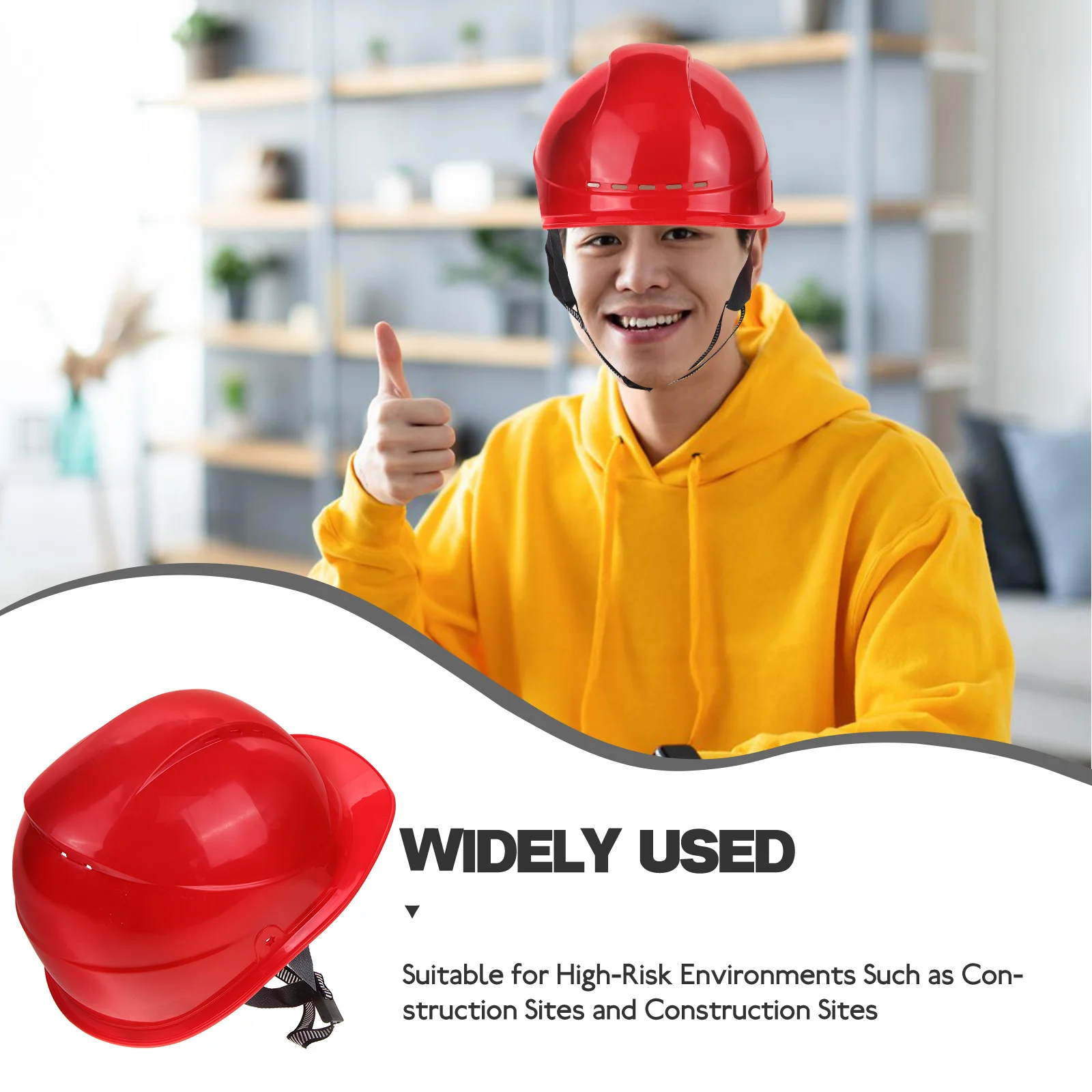 Construction Safety Hard Hat Men Plastic Breathable for Abs Practical Thick Work Protection Convenient