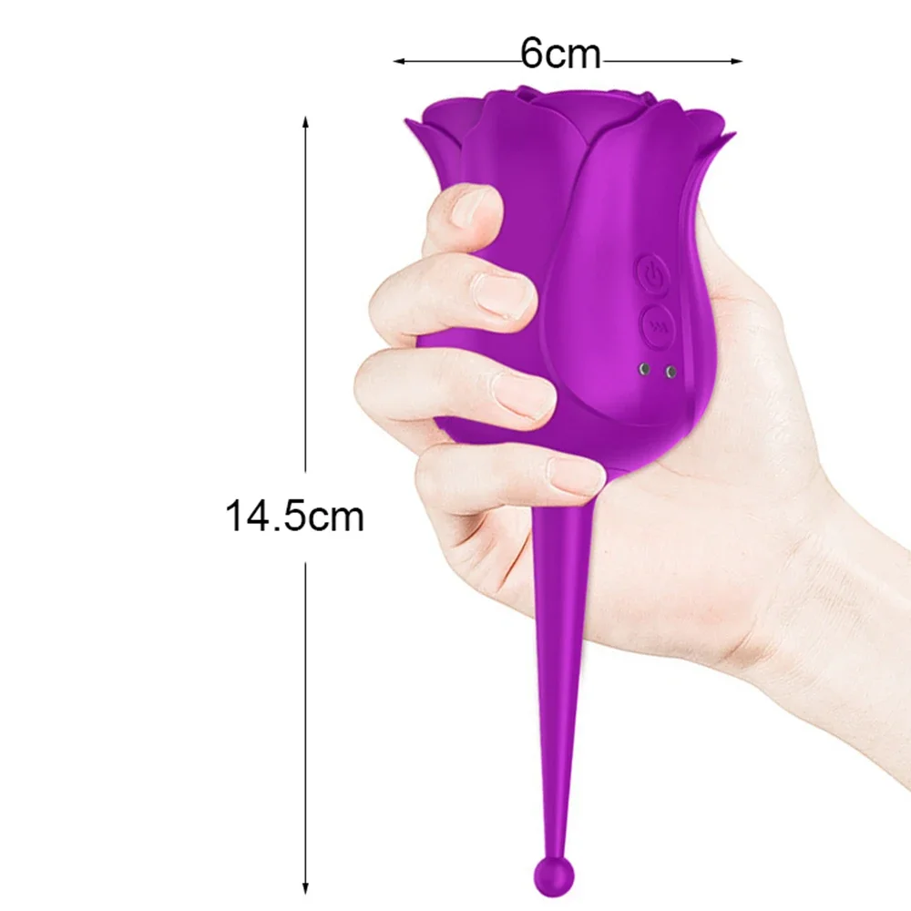 المهبل الحلمة مصاصة قوية لعق الفم مص هزاز شكل الورد الجنس لعب الكبار للنساء البظر تحفيز الجنس متجر #2