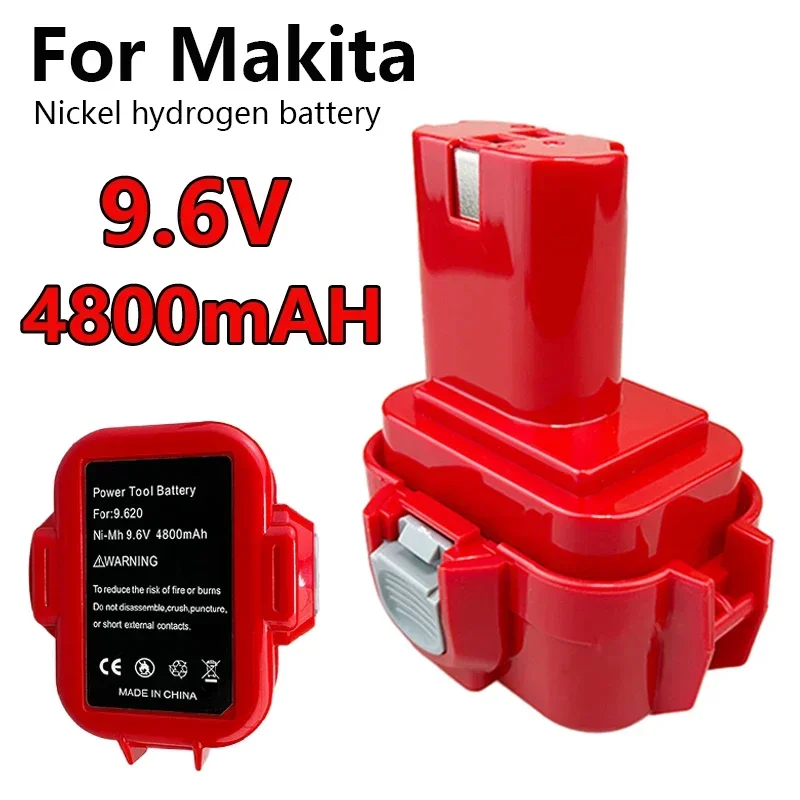 Suitable for Makita 9.6V 4.8Ah PA09 9100 9120 9122 9133 9134 9135 6221D 6222D 192595-8 192596-6 screwdriver tool battery