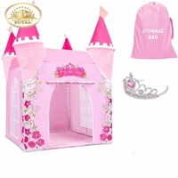 Child Girl Toys Tents Princess Castle Play Tent Girl Princess Play House Indoor Outdoor Kids House Play Ball Pit Pool Playhouse