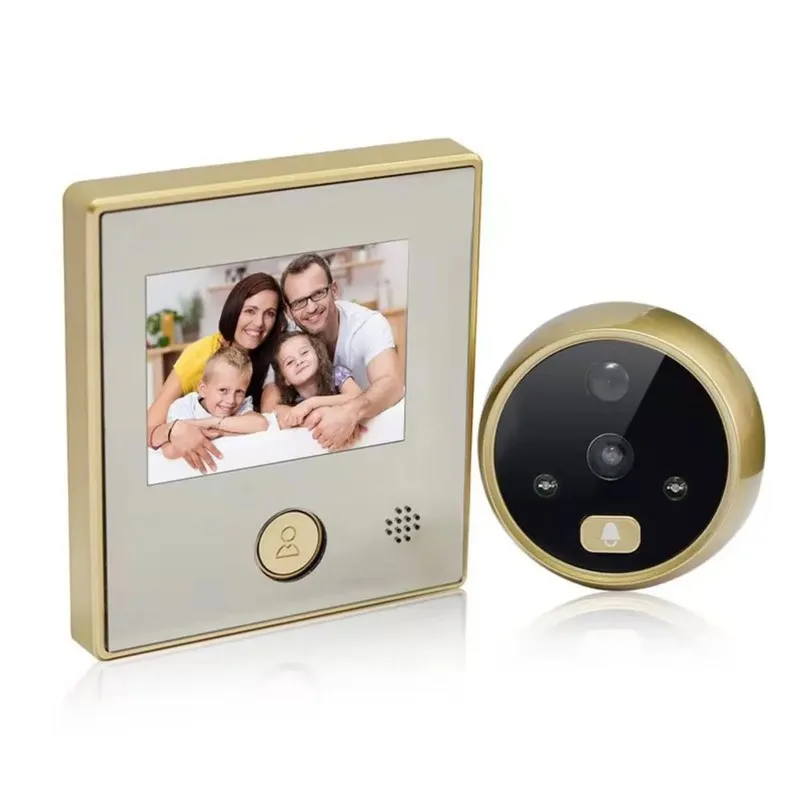 2.8 In LCD Display Smart Video Doorbell Night Doorbell Monitor Camera Auto Photo Video Taking lithium battery motion detection