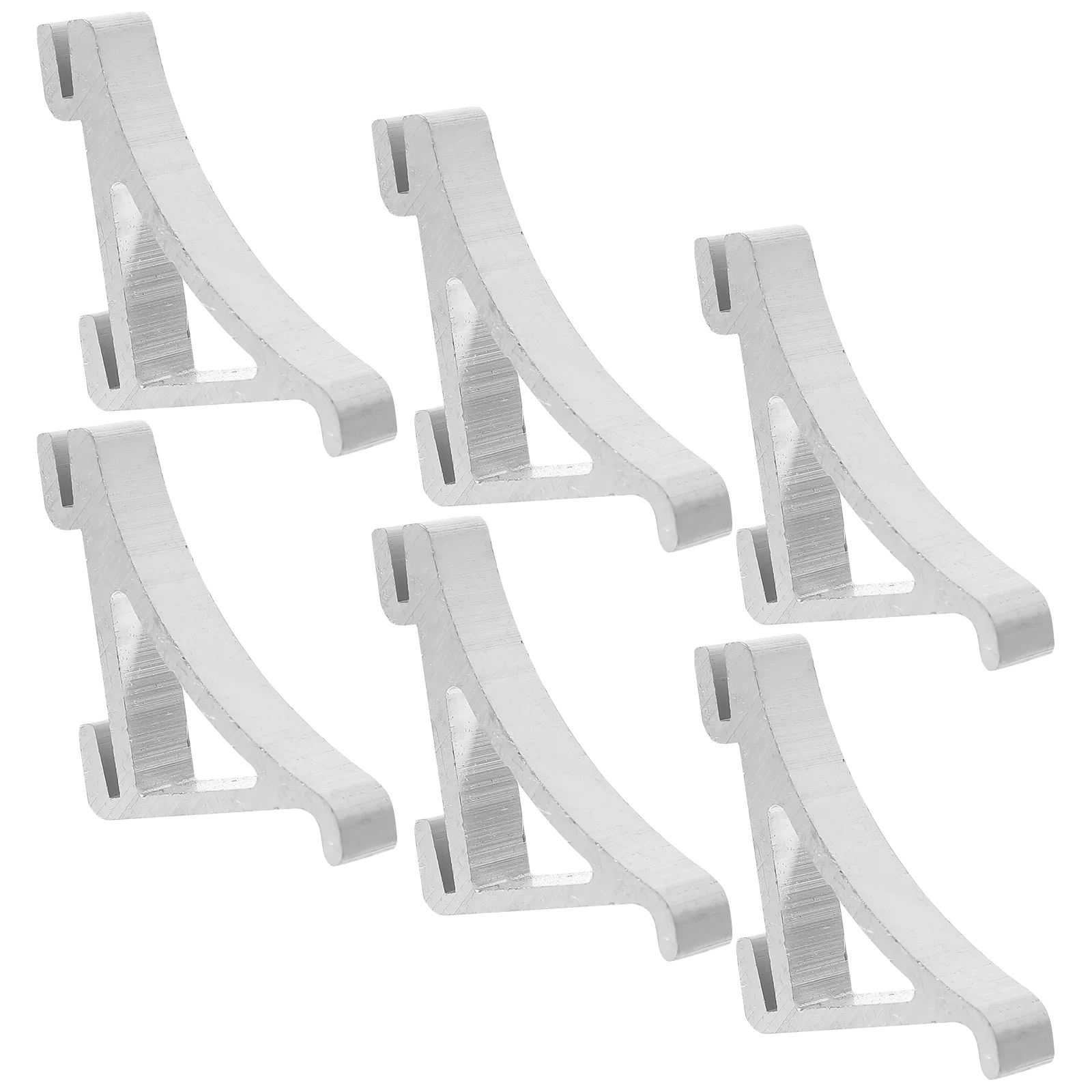 

8pcs Freezer Shelf Clips Sturdy Curved Dovetail Design Refrigerator Hooks Cooler Rack Supports for Home Long Lasting Freezer