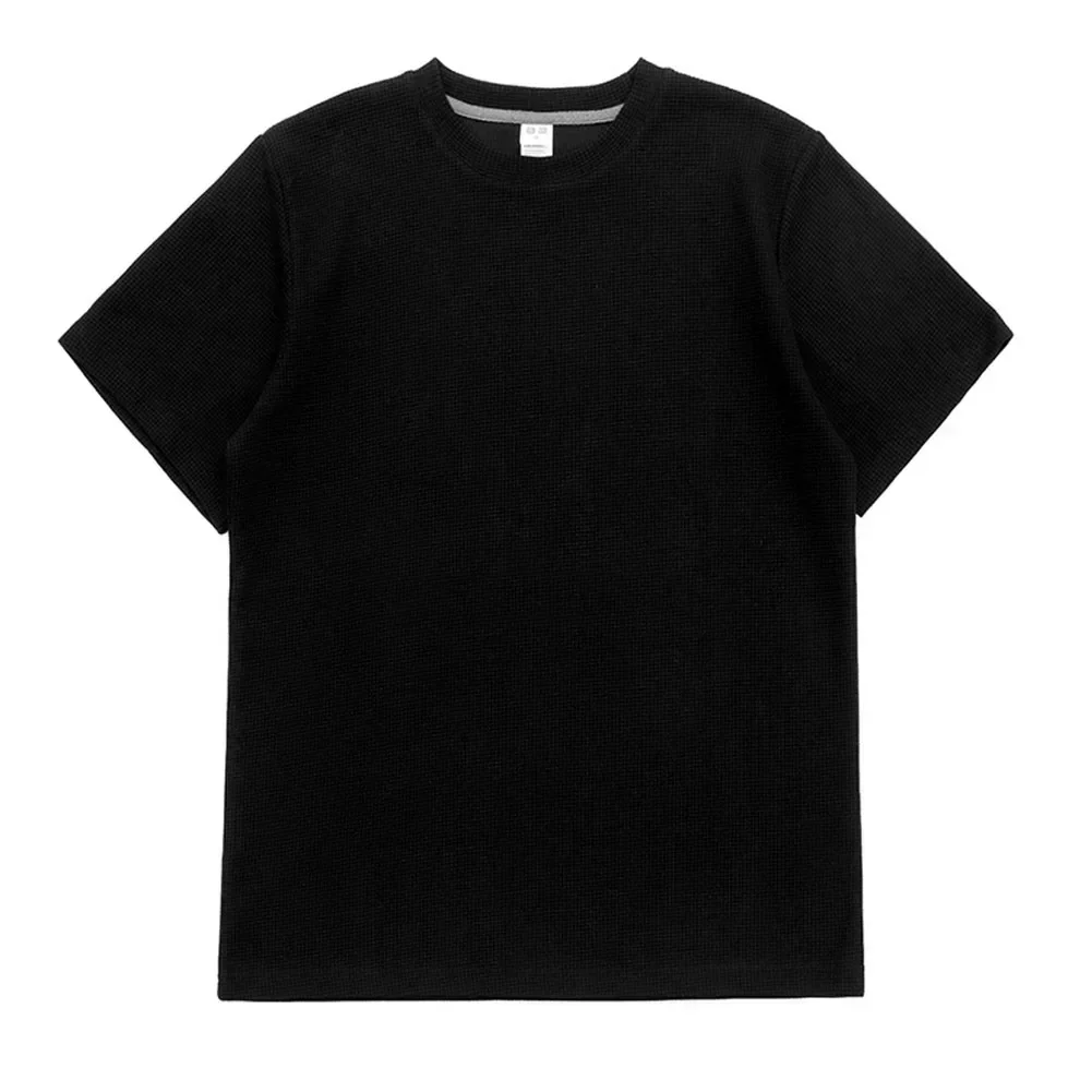 

Casual Polyester T-shirts For Men Solid Color Tee 4XL Mens Summer T-Shirts O Neck Design Regular Length Clothing