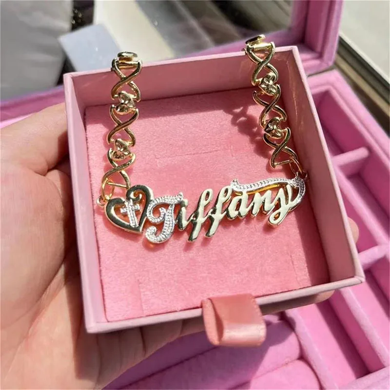 Customized Art Font Best Man Street Teenage Hipster Choker Movies TV Female Unisex Name Best Friends Novelty Love Top Selling