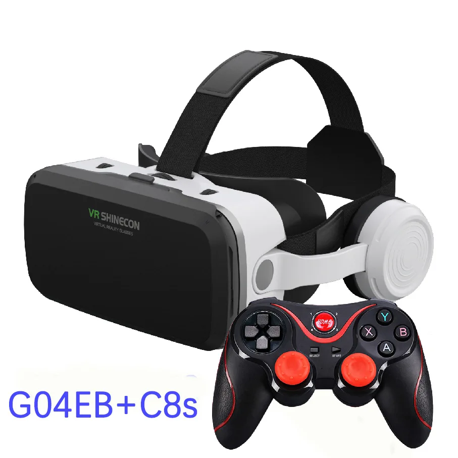 VR Shinecon Virtual Reality Casque Helmet 3D Glasses For Smartphone Smart Phone Headset Goggles Binoculars Video Game Wirth Lens