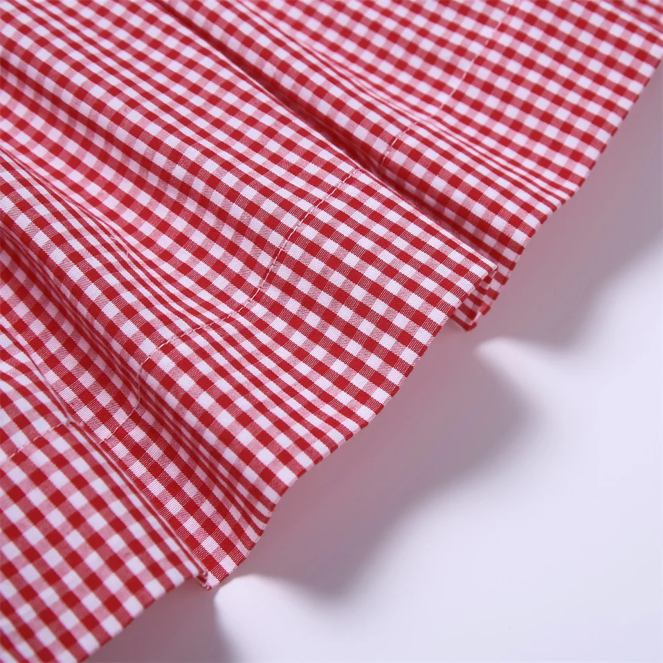 ชุดเดรสปักลายสก๊อตฤดูร้อนสำหรับเด็กผู้หญิงทารกสำหรับเด็กเล็กชุดจับคู่พี่น้องเด็กวัยหัดเดินเด็ก12Y