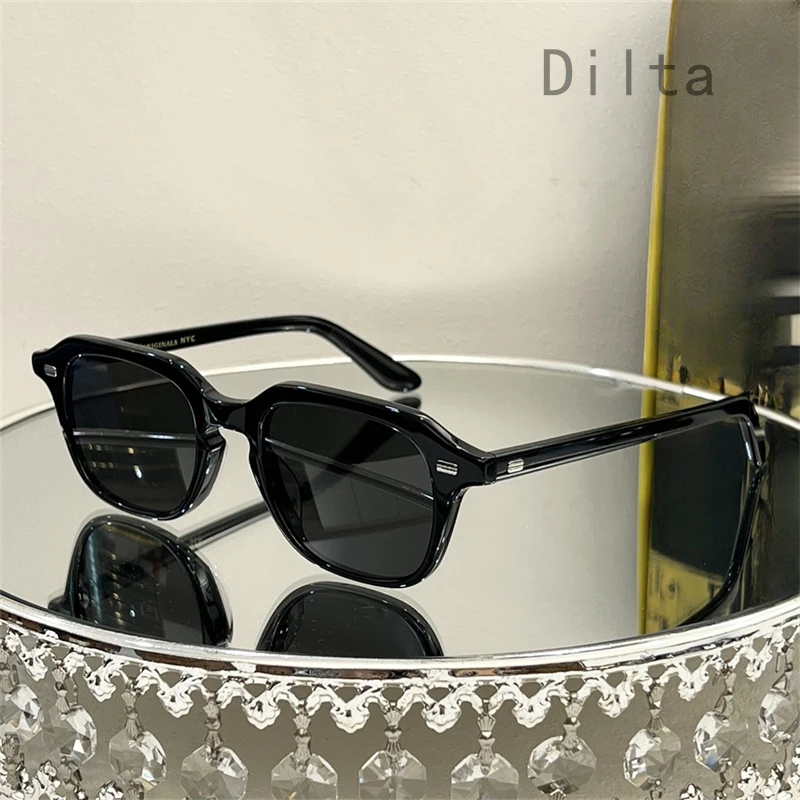 GATKES Luxury Outdoor Pilot Style Women Sunglasses Men Fashion UV400 Retro Vintage Acetate Female Sunglasses Shades