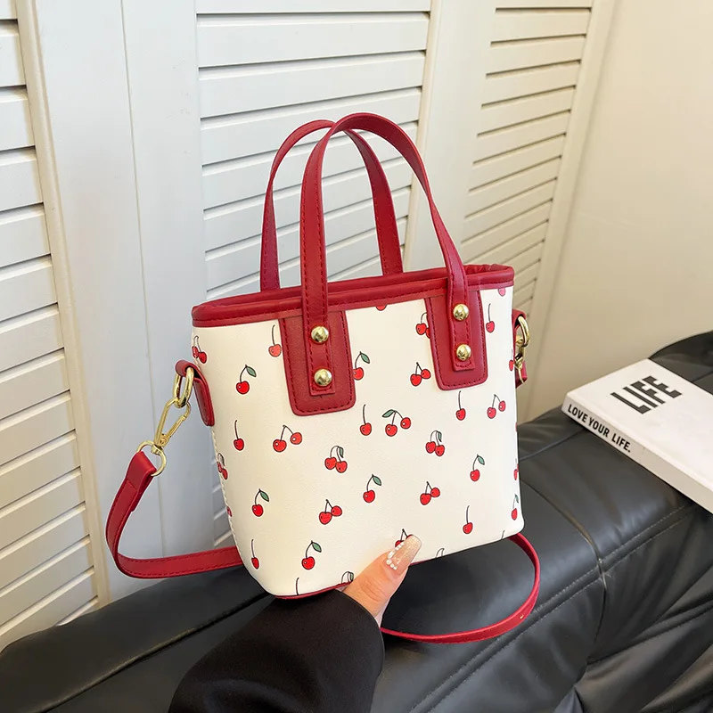 

Новая сумка Cherry Faion, большая сумка-тоут Capaci, милая портативная женская сумка, золотой бренд Luohe