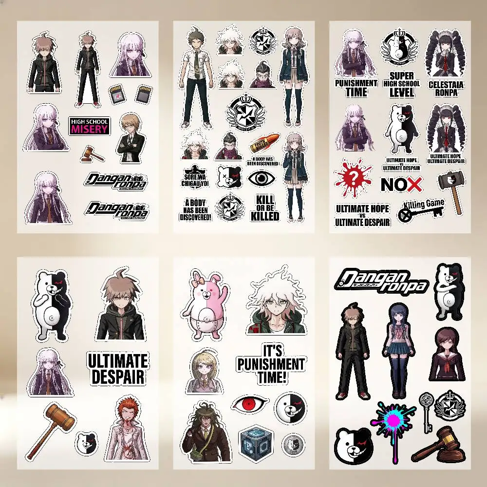 D-DanganRonpa Anime-Aufkleber für Autokarosserie, Stoßstange, Fenster, Motorrad, Laptop, Wände, Vinyl-Aufkleber, Auto-Tuning-Zubehör