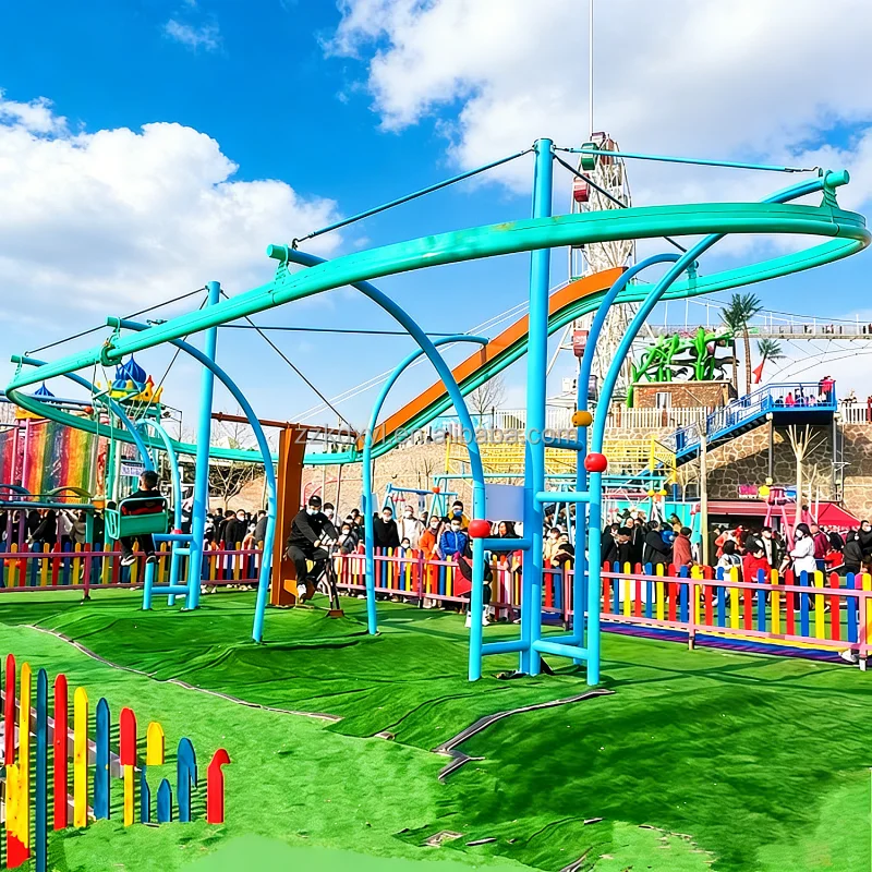 Children's Playground Equipment, Outdoor Park Design, Parent-child Zip Line, Unpowered Amusement, Play Area Planning Service
