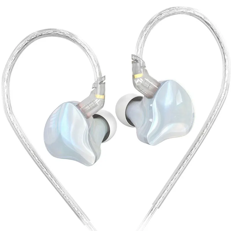 3.5mm Plug-in Wired Earphones with Ear Hooks, Anti-drop Transparent Wire, Hi-Fi Lossless Sound Quality, Designed for Audiophiles