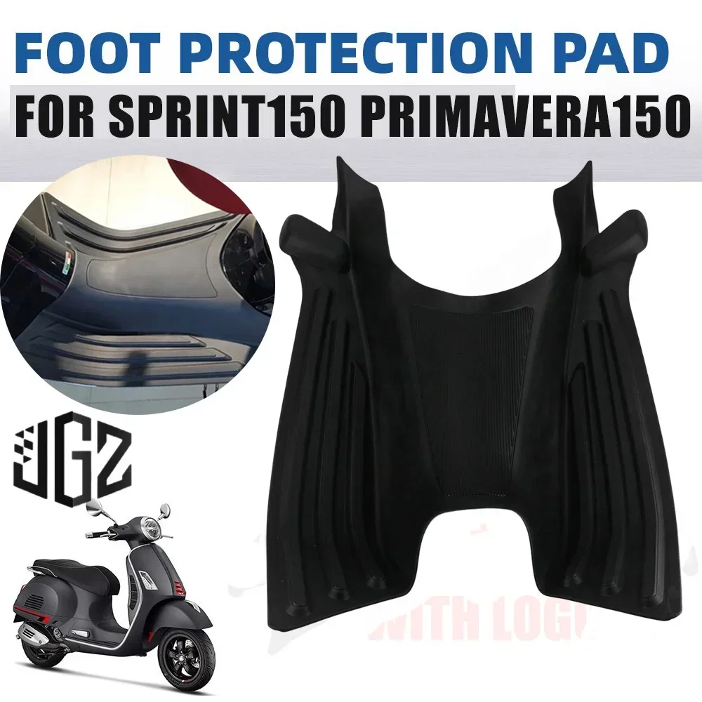 Motorcycle Foot Pedal Rubber Rest Pad Protection Skid Floor Mat Carpet Scooter For VESPA SPRINT PRIMAVERA 50 150 Accessories