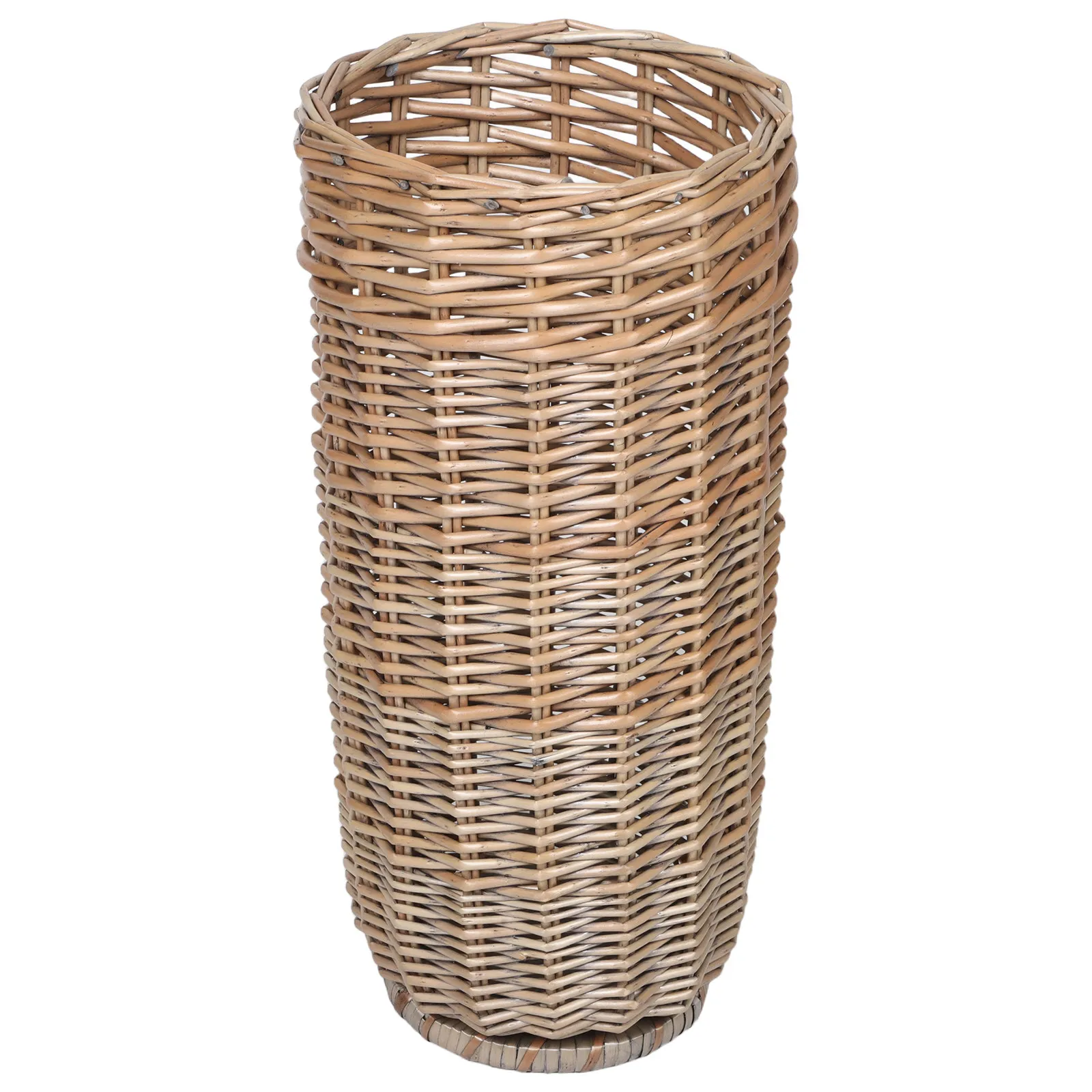

Large Capacity Wicker Umbrella Holder Stand Rattan Storage Basket For Golf Clubs Walking Canes Entryway Organizer Freestanding